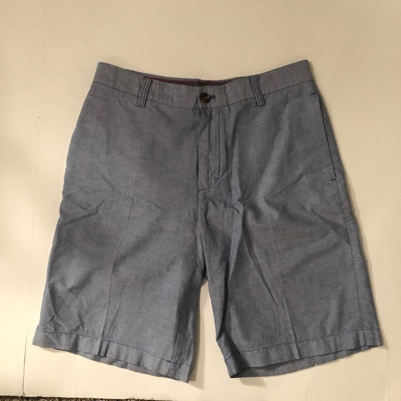 IZOD Mens Flat Front Blue Shorts Size 30 - Picture 3 of 6